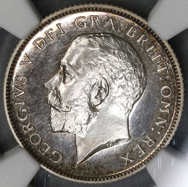 1911 NGC PF 64 Great Britain 6 Pence George V Proof Silver Coin (19082601C)