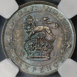 1911 NGC PF 66 Great Britain 6 pence George V Proof Silver Coronation Coin (18082606C)