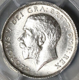 1911 PCGS UNC Det 6 Pence George V Great Britain Sterling Silver Coin (20120201C)