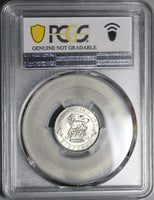 1911 PCGS UNC Det 6 Pence George V Great Britain Sterling Silver Coin (20120201C)