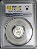 1911 PCGS UNC Det 6 Pence George V Great Britain Sterling Silver Coin (20120201C)