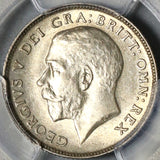 1912 PCGS MS 62 George V 6 Pence Great Britain Sterling Silver Coin (20120202C)