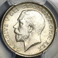 1915 PCGS MS 64 6 Pence Great Britain George V Sterling Silver Coin (20120701C)