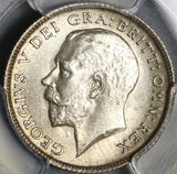 1915 PCGS MS 64 6 Pence Great Britain George V Sterling Silver Coin (20120701C)