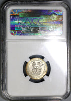 1923 NGC MS 64 George V 6 pence Great Britain Key Date Silver Coin (19082103C)