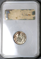 1924 NGC MS 66 6 Pence George V Great Britain Vintage Holder Coin POP 4/0 (22091901D)