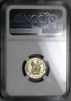 1926 NGC MS 64 6 Pence George V Great Britain Lion Silver Coin (21072404C)