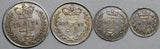 1871 Victoria Great Britain UNC Maundy Set 4 Sterling Silver Coins (23122803R)