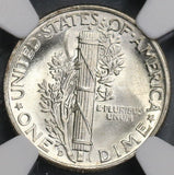 1943-D NGC MS 66 FB Mercury Dime United States Silver 10 Cents Coin (19092803C)