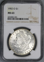 1902-O NGC MS 63 Morgan Silver Dollar New Orleans Mint Coin (19041803C)