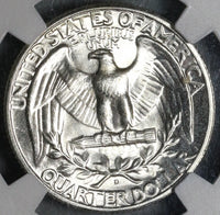 1946-D NGC MS 66 Washington Quarter Dollar United States 25 Cents Coin (20033001C)