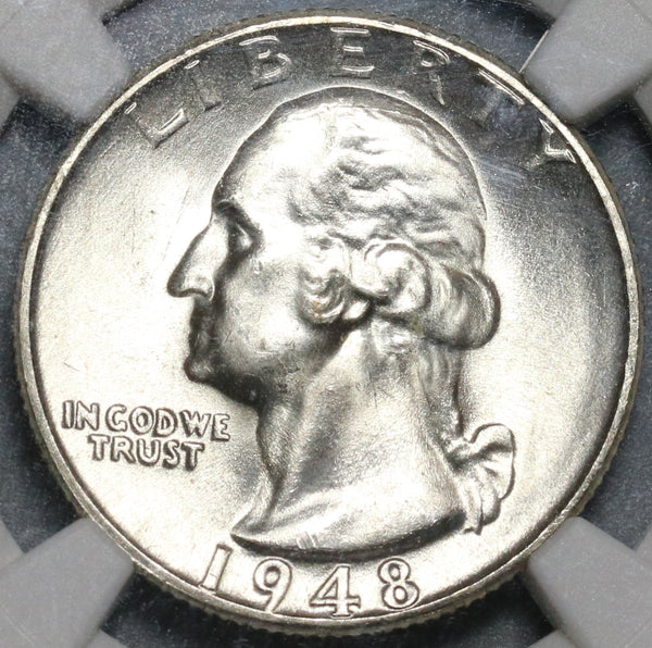 1948-D NGC MS 65 Washington Quarter Dollar United States 25 Cents Coin (20033002C)