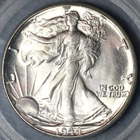 1944 PCGS MS 64 Walking Liberty Half Dollar 50 Cents OGH Bright Lustrous Coin (22101102C)