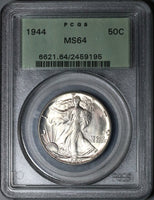 1944 PCGS MS 64 Walking Liberty Half Dollar 50 Cents OGH Bright Lustrous Coin (22101102C)