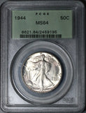 1944 PCGS MS 64 Walking Liberty Half Dollar 50 Cents OGH Bright Lustrous Coin (22101102C)