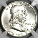 1961-D NGC MS 64 Franklin Half Dollar BU 90% Silver United States Coin (20012701C)