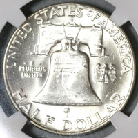 1961-D NGC MS 64 Franklin Half Dollar BU 90% Silver United States Coin (20012702C)