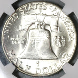 1961-D NGC MS 64 Franklin Half Dollar BU 90% Silver United States Coin (20012702C)