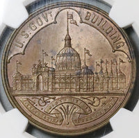 1893 NGC MS 62 Columbian Expo So Called Dollar Large Letters Official Medal Coin (22101104C)