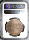 1893 NGC MS 62 Columbian Expo So Called Dollar Large Letters Official Medal Coin (22101104C)