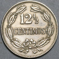 1927 Venezuela 12 1/2 Centimos XF Horse Coin (22070903R)