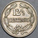 1927 Venezuela 12 1/2 Centimos XF Horse Coin (22070903R)