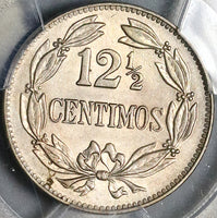 1936 PCGS MS 64 Venezuela 12 1/2 Centimos Horse Mint State Coin (22051103D)