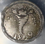 1829 PCGS VF 30 Venezuela 1/4  Real Gran Colombia Rare Silver Coin (20050801C)