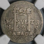 1821 NGC VF 20 Caracas 2 Reales Venezuela Royalist Rare Silver Coin (21081904D)