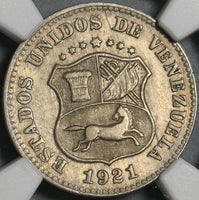 1921 NGC AU 55 Venezuela 5 Centimos Horse Coin (21062102C)