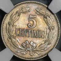1921 NGC AU 55 Venezuela 5 Centimos Horse Coin (21062102C)