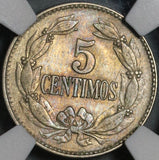 1921 NGC AU 55 Venezuela 5 Centimos Horse Coin (21062102C)