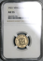 1921 NGC AU 55 Venezuela 5 Centimos Horse Coin (21062102C)