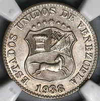 1938 NGC MS 63 Venezuela 5 Centimos Horse Coin (18082502C)