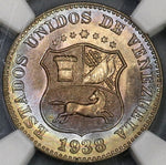 1938 NGC MS 65+ Venezuela 5 Centimos Gem Mint State Coin (17121801D)